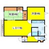 札幌市営地下鉄東豊線/栄町駅 徒歩15分 2階 築35年 2LDKの間取り