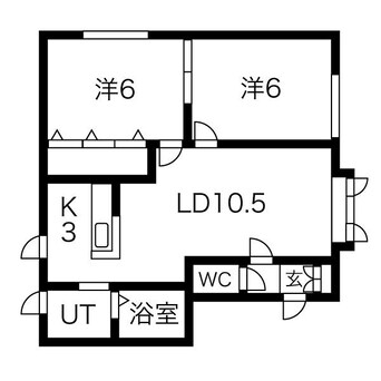 間取図 アメニティあいの里Ａ棟