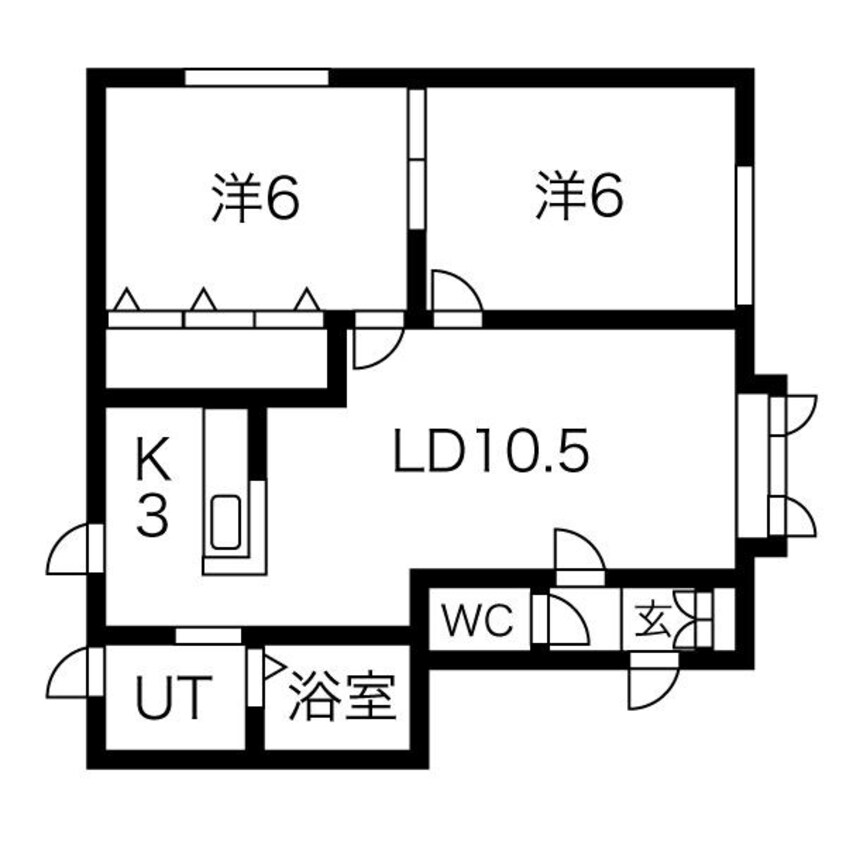 間取図 アメニティあいの里Ａ棟