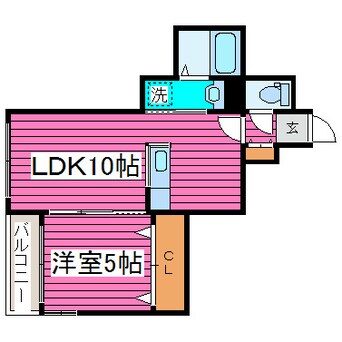 間取図 札幌市営地下鉄東豊線/栄町駅 徒歩2分 2階 築11年