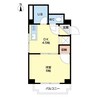 プロムナード麻生 1DKの間取り