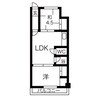 石橋ハイツ1 2LDKの間取り