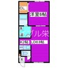 レファレンス 1LDKの間取り
