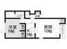 札沼線<学園都市線>/太平駅 徒歩1分 2階 築25年 1LDKの間取り