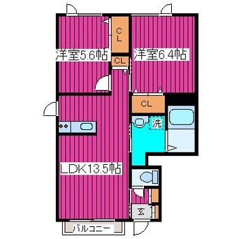 間取図 シャーメゾンαVII