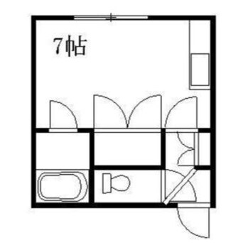 間取図 札幌市営地下鉄東豊線/栄町駅 徒歩7分 2階 築37年