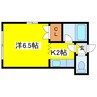 ヒュース北41条Ａ 1Kの間取り
