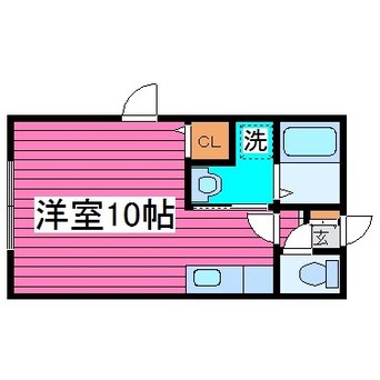 間取図 札沼線<学園都市線>/あいの里公園駅 徒歩15分 2階 築15年