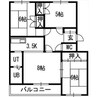 札幌市営地下鉄東豊線/栄町駅 徒歩8分 5階 築38年 3LDKの間取り