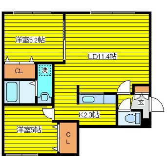 間取図 Solaie　N36