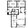 札沼線<学園都市線>/篠路駅 徒歩14分 2階 築32年 3LDKの間取り