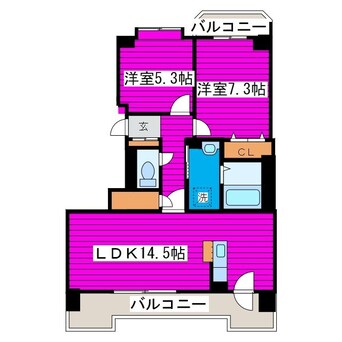 間取図 札幌市営地下鉄東豊線/栄町駅 徒歩8分 9階 築28年