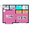 ラフィネ8 1LDKの間取り