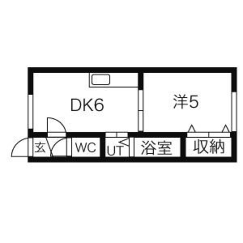 間取図 東66　東苗穂線/伏古11条3丁目 2階 築28年