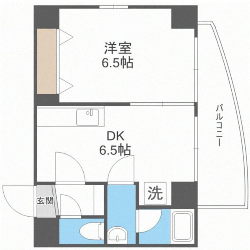 間取図 札幌市営地下鉄東豊線/新道東駅 徒歩5分 2階 築29年