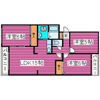 間取図 札幌市営地下鉄東豊線/栄町駅 徒歩4分 5階 築35年