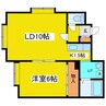 ＴＲ160 1LDKの間取り