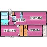 アルス東麻生 2LDKの間取り