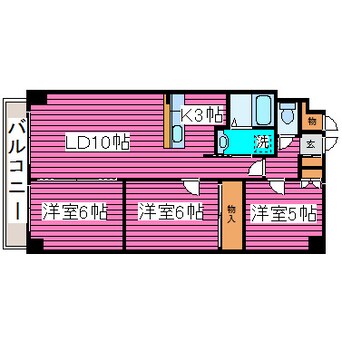 間取図 ベルマージュII522