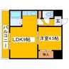 ラフォーレ栄町 1LDKの間取り