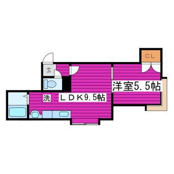 間取図 ポプラハイツ拓北