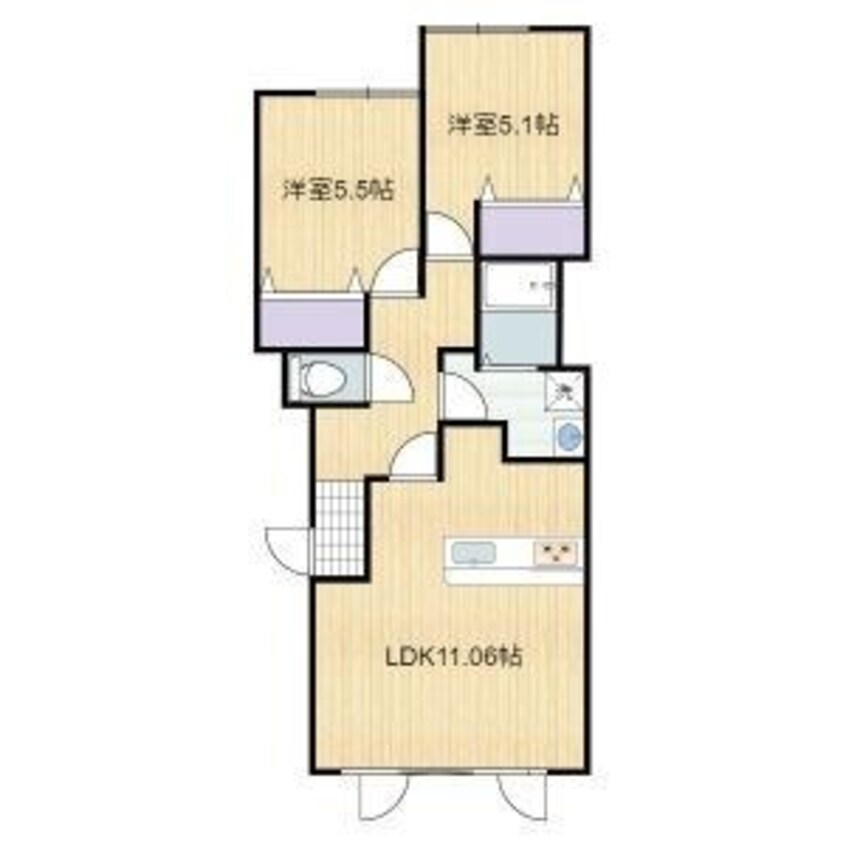 間取図 アン・ソレイユ