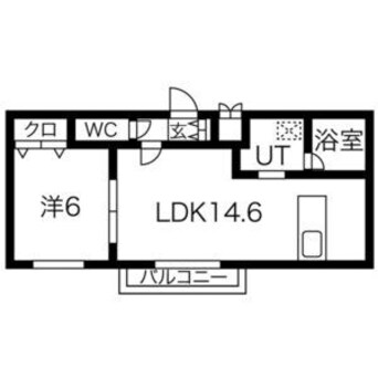 間取図 札沼線<学園都市線>/あいの里教育大駅 徒歩6分 4階 築13年