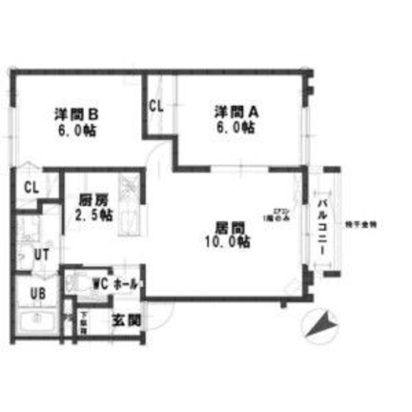 間取図 ルミエールシエルI