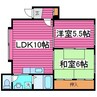 2階 築29年 2LDKの間取り