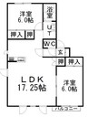 札幌市営地下鉄東豊線/栄町駅 バス:11分:停歩5分 2階 築27年 2LDKの間取り