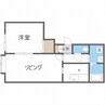 フォレストハイムＮ42 1LDKの間取り