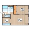 ドッグストック屯田北 1LDKの間取り