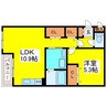 K’S GARDEN 1LDKの間取り