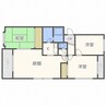 グランメール山川 3LDKの間取り