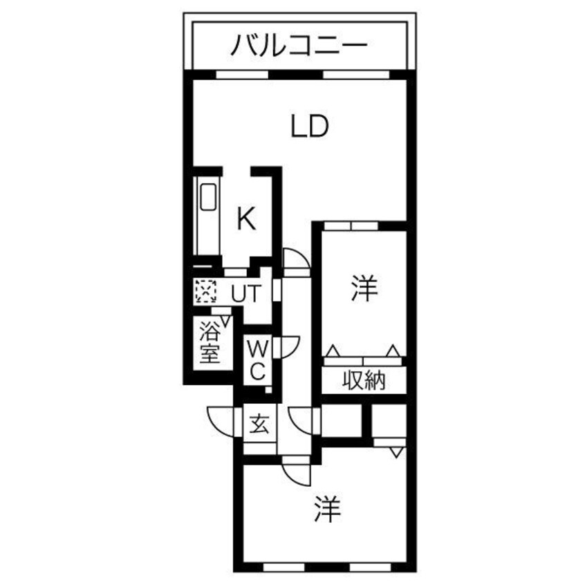 間取図 札沼線<学園都市線>/あいの里公園駅 徒歩8分 3階 築31年