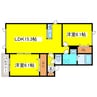 NKハイツA棟 2LDKの間取り