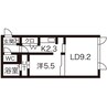 札沼線<学園都市線>/当別駅 徒歩8分 2階 築17年 1LDKの間取り