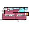 グレイス北栄 1LDKの間取り