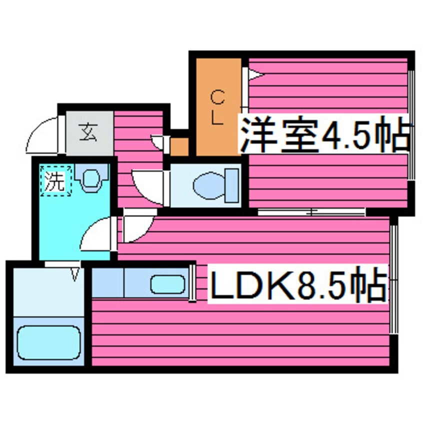 間取図 札幌市営地下鉄東豊線/栄町駅 徒歩15分 3階 築16年