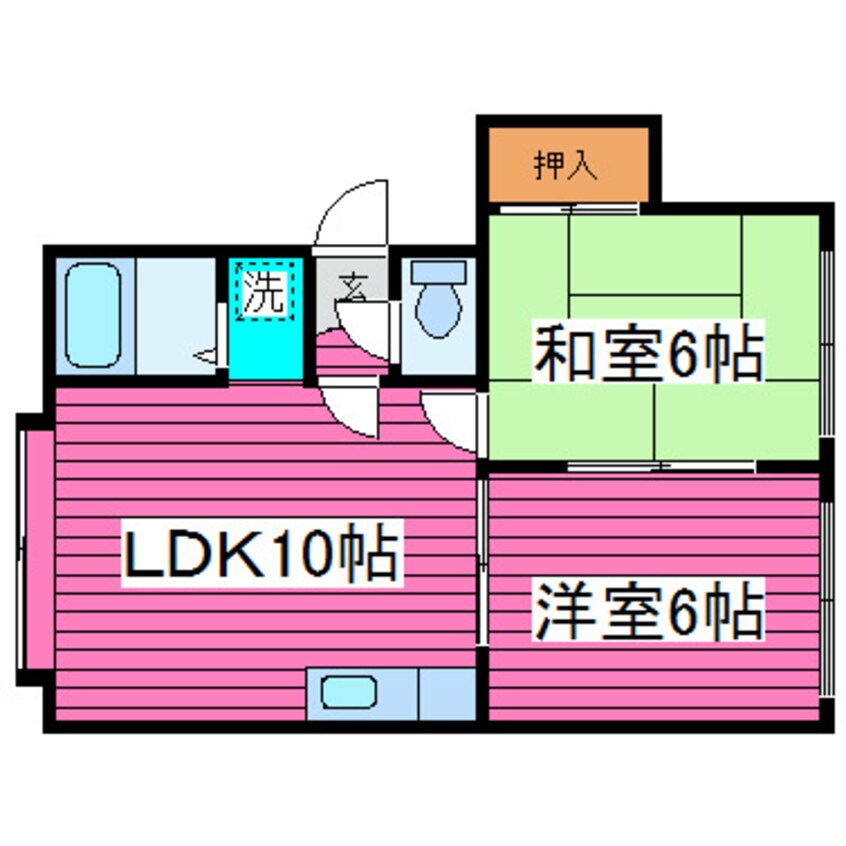 間取図 札沼線<学園都市線>/新川駅 徒歩7分 3階 築33年