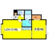ピュア４８６ 1LDKの間取り