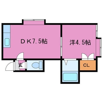 間取図 ドエルてん新道東37
