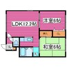 札幌市営地下鉄東豊線/栄町駅 徒歩7分 3階 築32年 2LDKの間取り