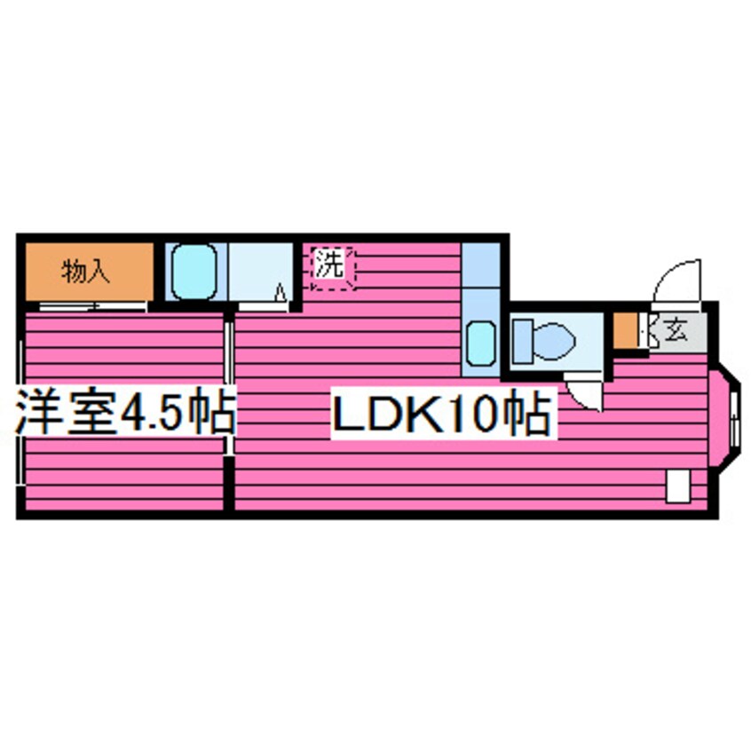 間取図 札沼線<学園都市線>/当別駅 徒歩12分 3階 築32年