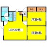 カサ・ベレーザ 2LDKの間取り