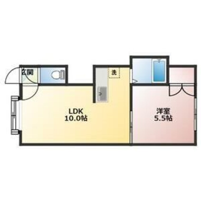 間取図 札幌市営地下鉄東豊線/栄町駅 徒歩13分 3階 築31年