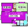 シャルマン89 2LDKの間取り