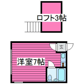 間取図 札沼線<学園都市線>/あいの里教育大駅 徒歩15分 2階 築36年