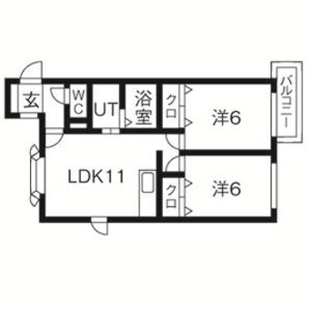 間取図 パストラル麻生東B