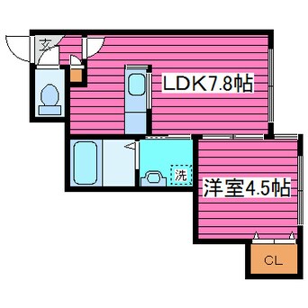 間取図 札幌市営地下鉄東豊線/栄町駅 徒歩20分 2階 築15年